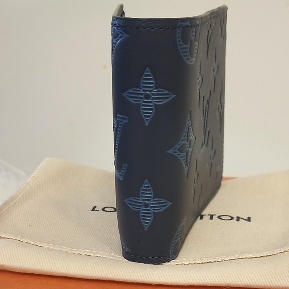 SOLD! BNWT LV Monogram Shadow Multiple Wallet in Rare Navy (Full Inclusion) - Picture 3 of 16
